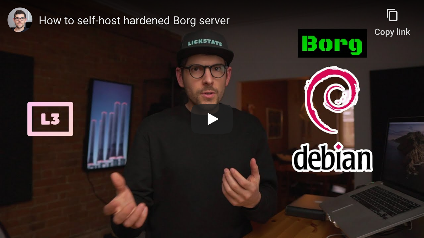 How to self-host hardened Borg server - YouTube