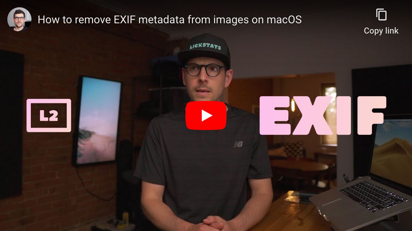 How to remove EXIF metadata from images on macOS