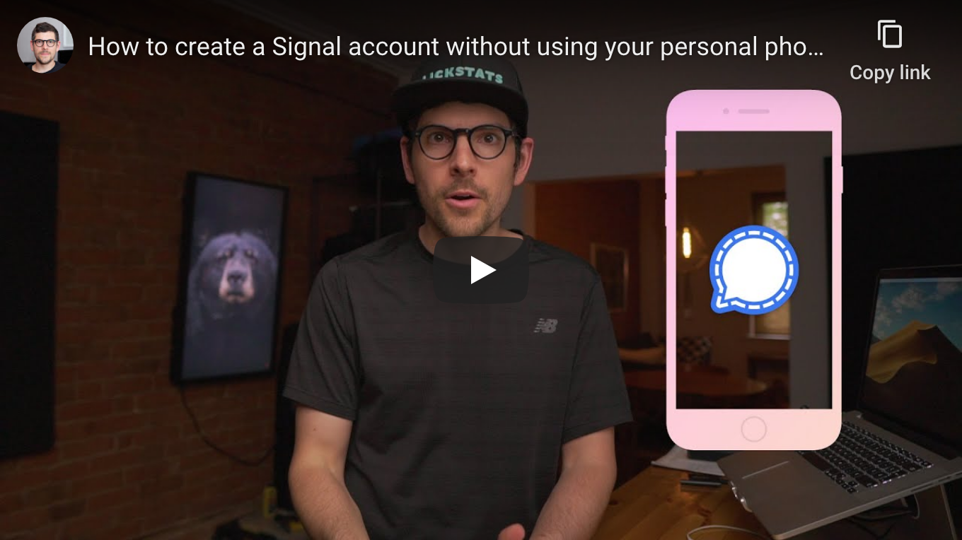 How to create a Signal account without using your personal phone number - YouTube