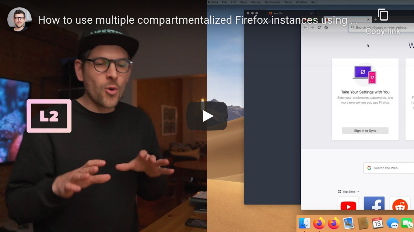 How to use multiple compartmentalized Firefox instances using profiles