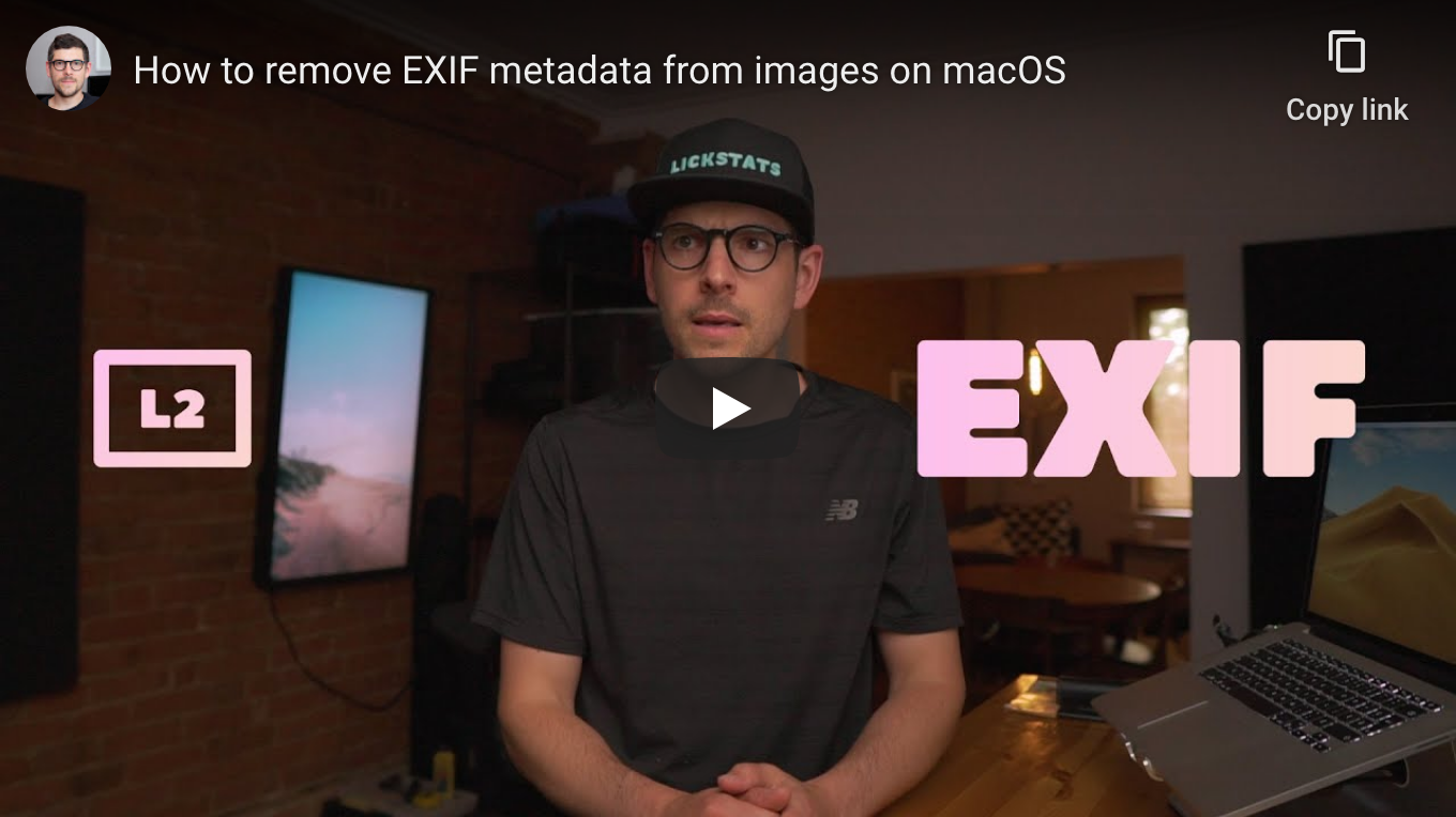 How to remove EXIF metadata from images on macOS - YouTube