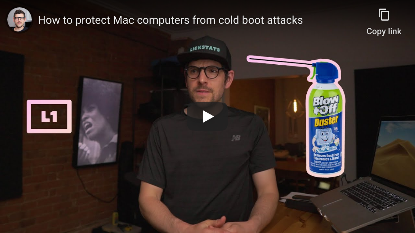 How to protect Mac computers from cold boot attacks