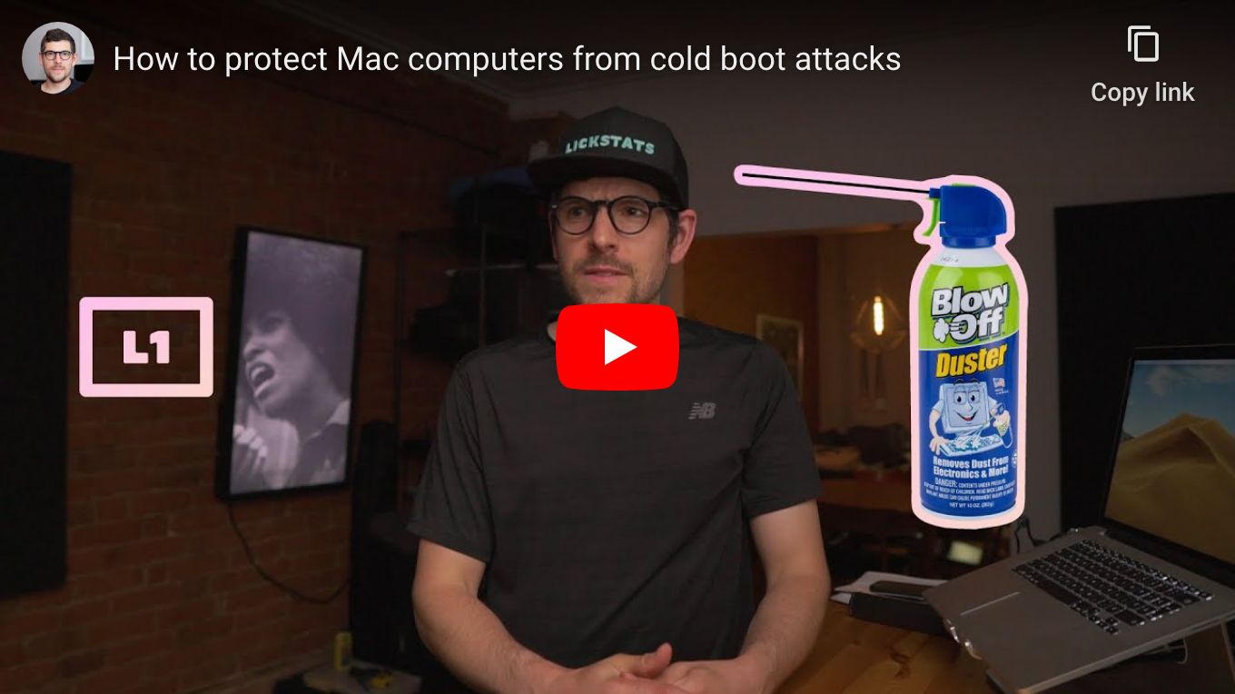 How to protect Mac computers from cold boot attacks