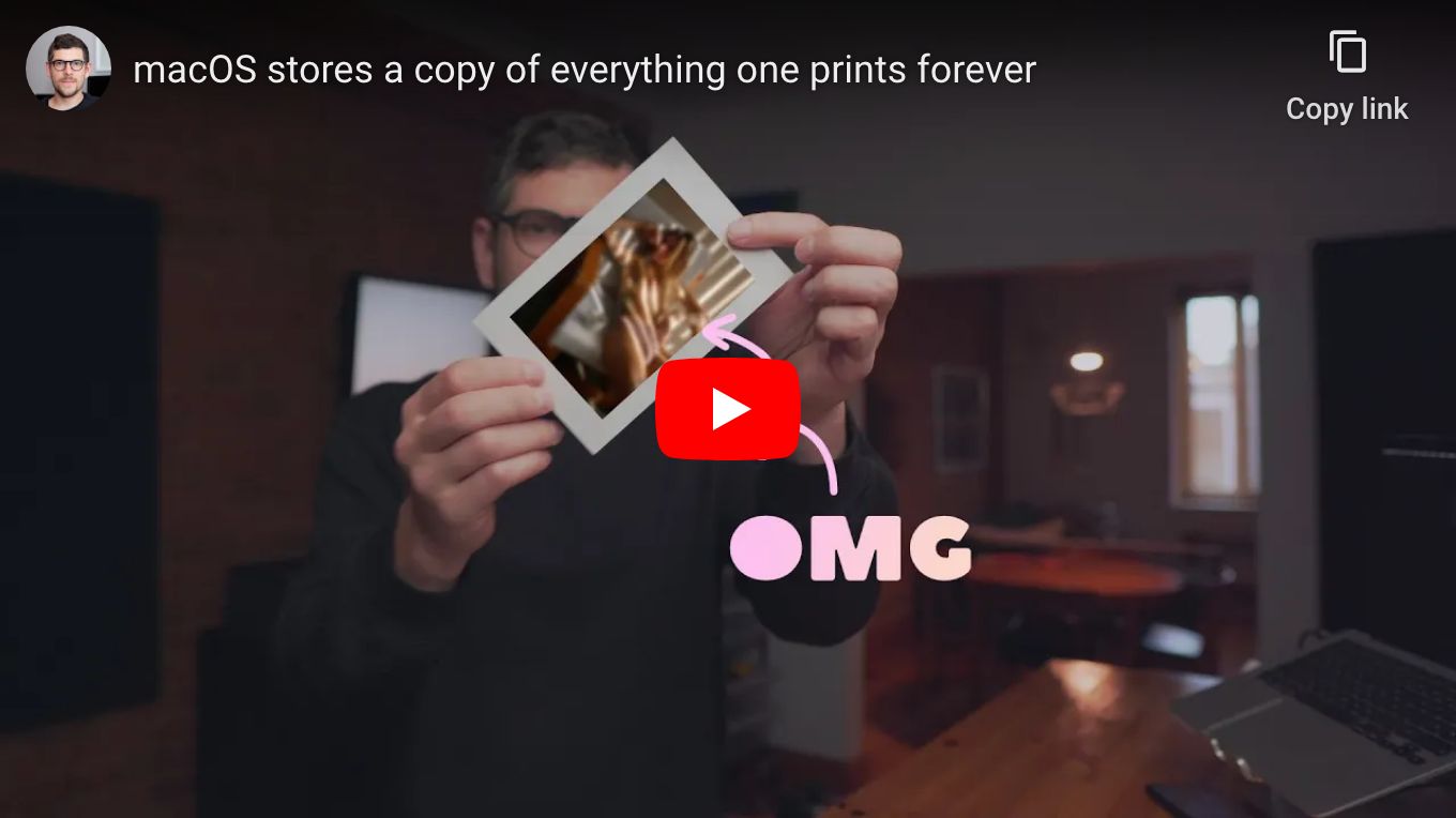 macOS stores a copy of everything one prints forever