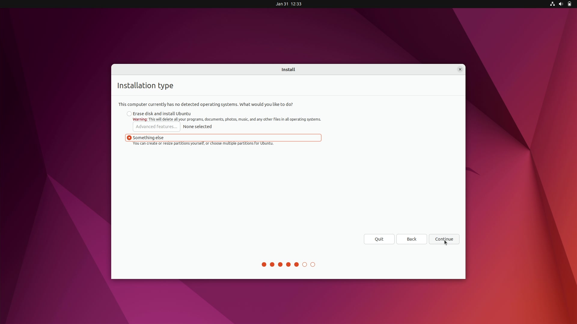 Installation type