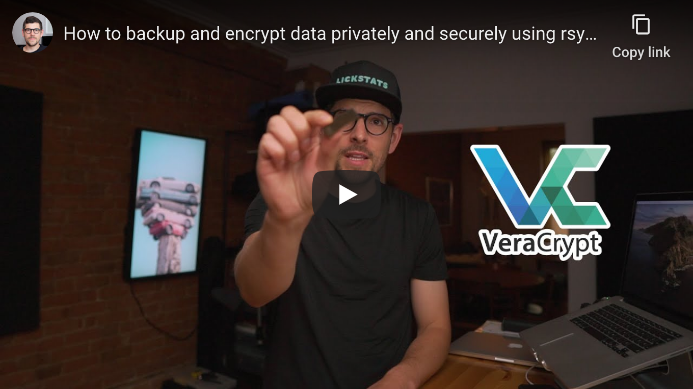 How to backup and encrypt data privately and securely using rsync and VeraCrypt on macOS - YouTube