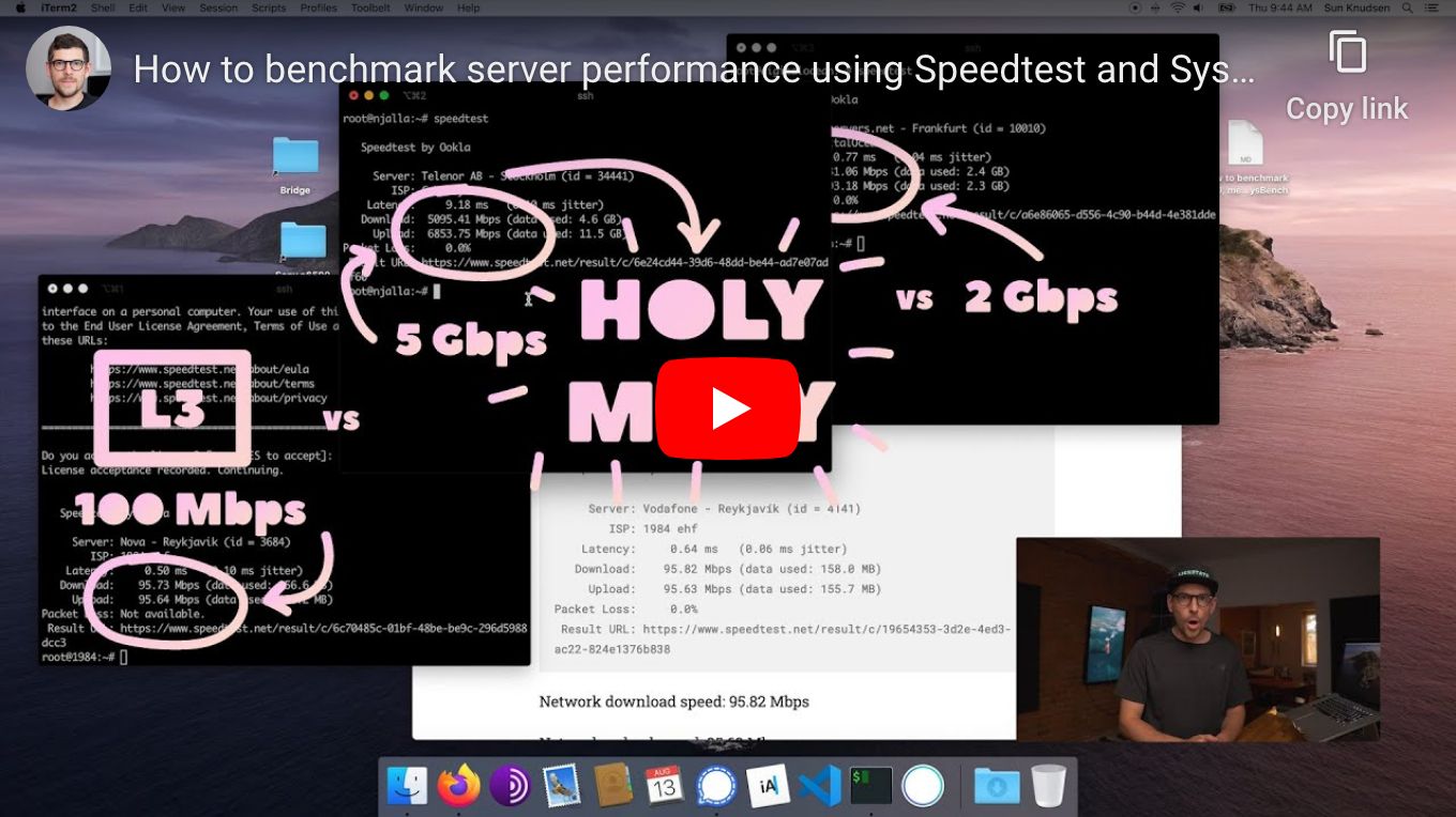 How to benchmark server performance using Speedtest and SysBench