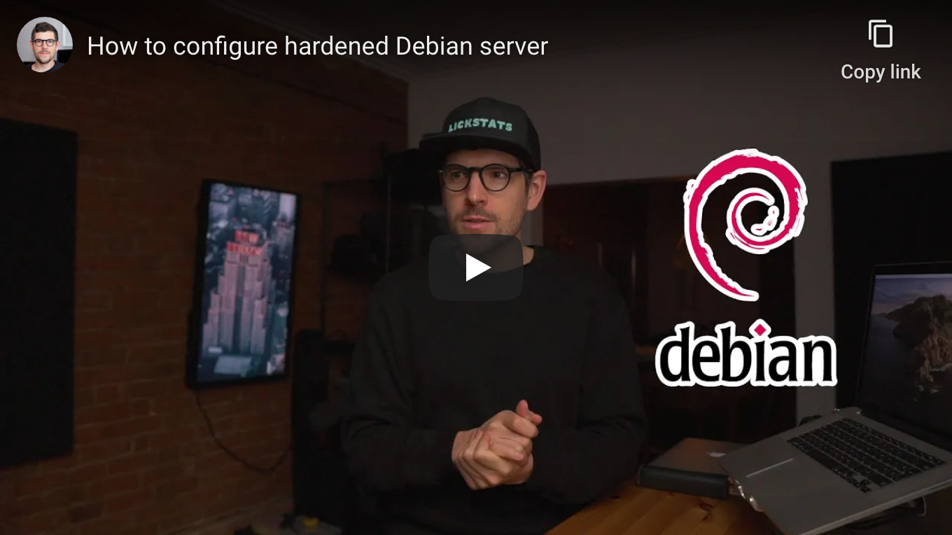 How to configure hardened Debian server - YouTube