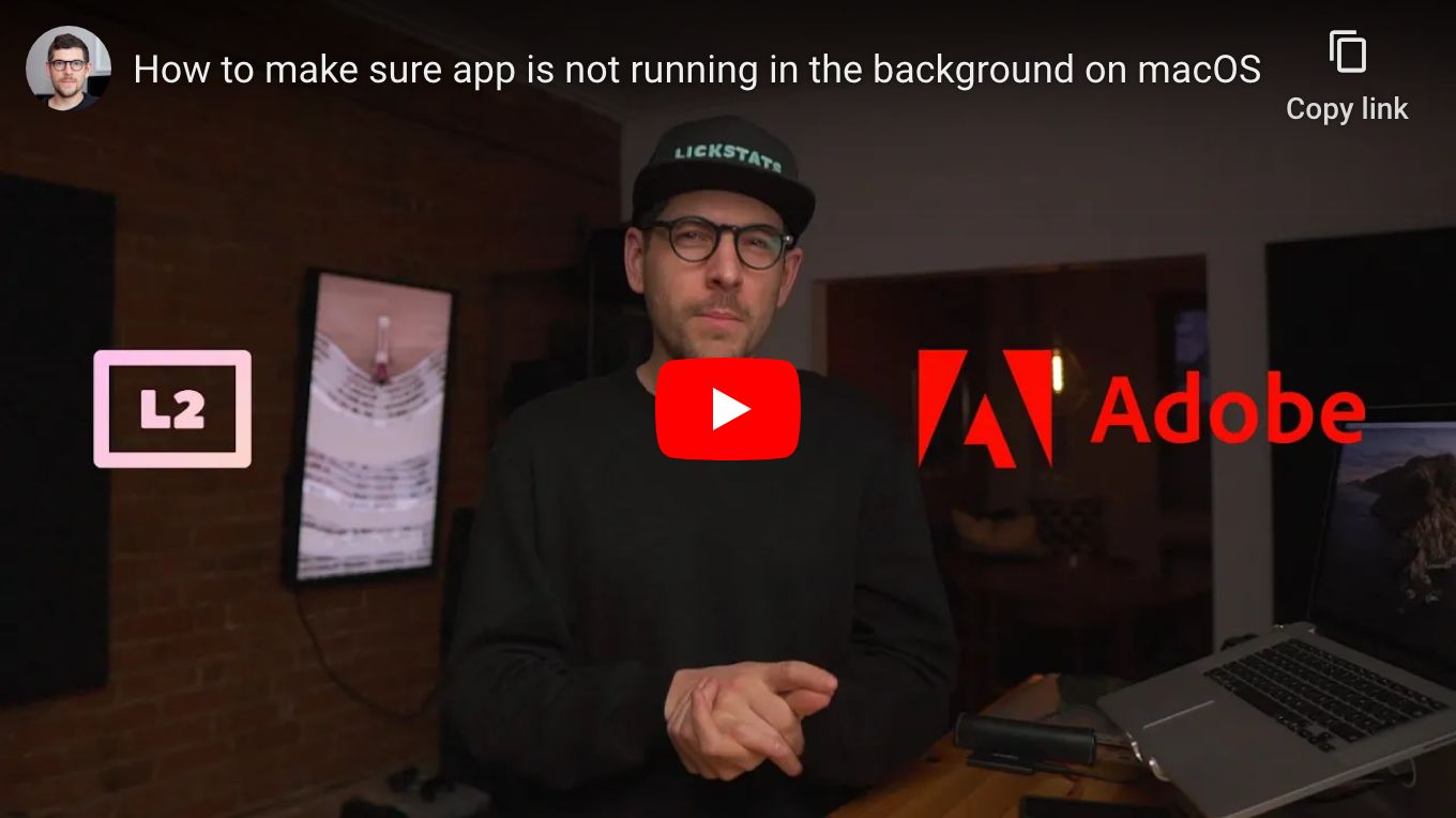 How to make sure app is not running in the background on macOS