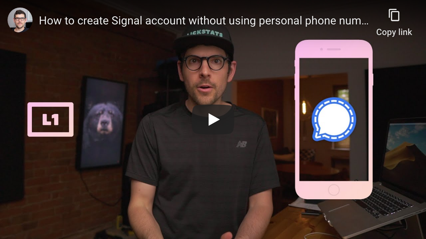 How to create Signal account without using personal phone number